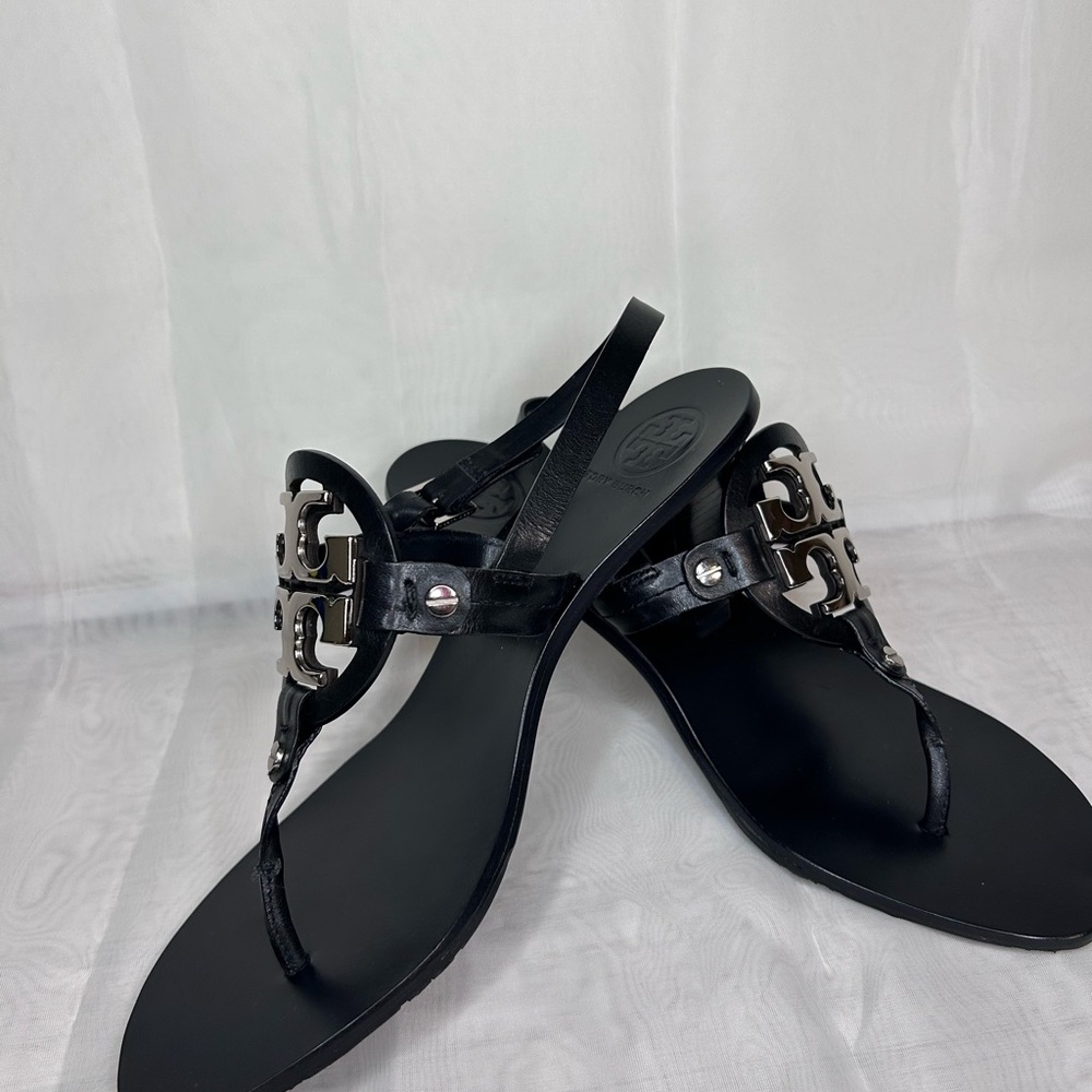 Tory Burch Holly kitten sling back heels